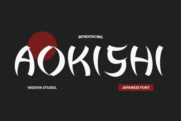 Aokishi: A Japanese Creative Font for Distinctive Branding