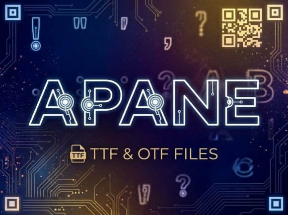 Apane: A Futuristic Display Typeface for Handmade Creators