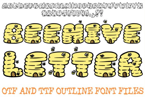 Beehive Letter: A Display Font That Builds Brand Buzz