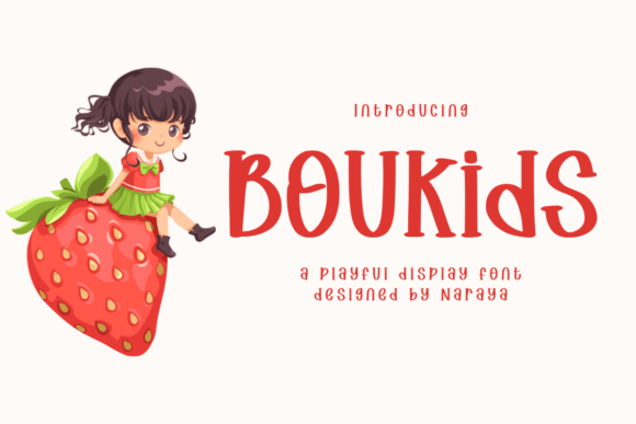 Boukids: A Playful Handwritten Display Font for Editorial Warmth