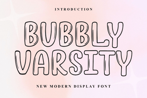 Bubbly Varsity: A Friendly Display Font for Small Business Branding