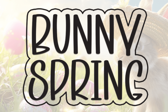 Bunny Spring: A Playful Display Font for Campaign Headlines
