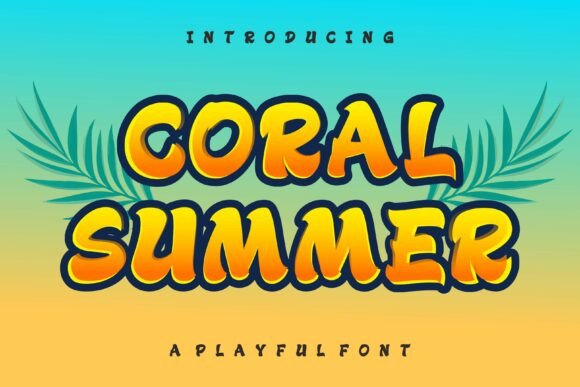 Coral Summer: A Cheerful Display Font for Small Business Branding