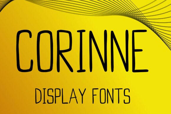 Corinne: A Hand-Drawn Display Font That Feels Like Your Best Craft Idea