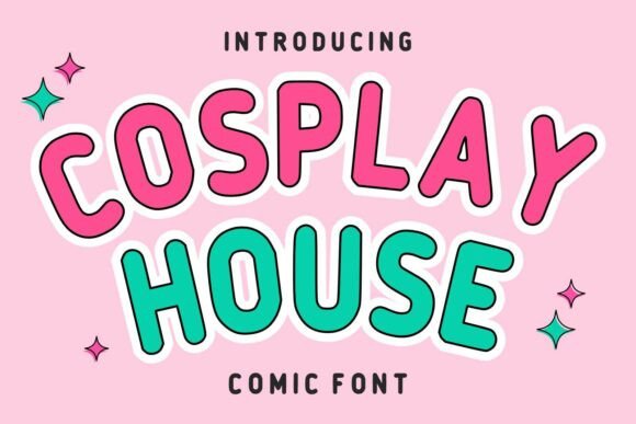 Cosplay House: A Playful Display Font for Handmade Charm