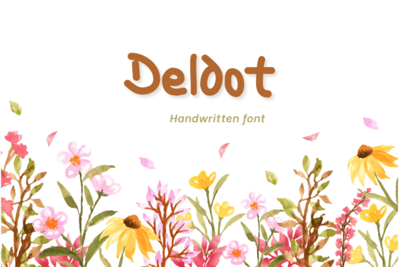 Deldot Font: A Playful Display Typeface for Handmade Labels & Printables