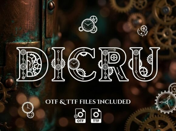 Dicru: A Bold Display Font That Commands Attention