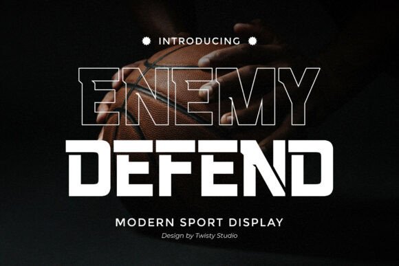 Enemy Defend: A Tactical Display Font for High-Impact Web Design