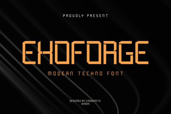Exoforge: A Display Font That Cuts Through the Feed