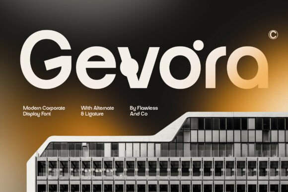 Gevora: A Confident Display Font for Handmade Brands