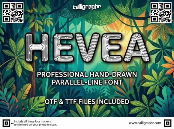 Hevea: A Display Typeface That Feels Like Handmade Warmth