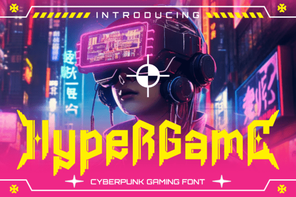 Hypergame: A Cyberpunk Display Font That Elevates Your Brand