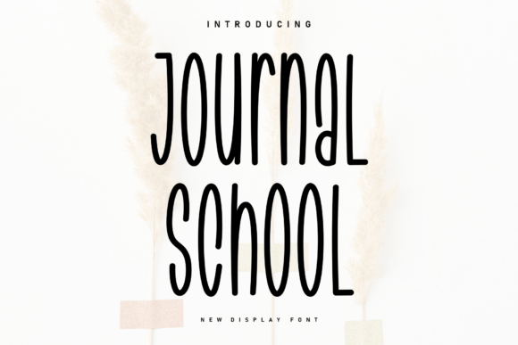 Journal School: A Display Font for Academic Charm & Digital Clarity
