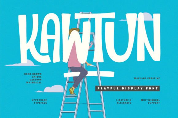 Kawtun: A Joyful Display Font for Digital Brand Moments