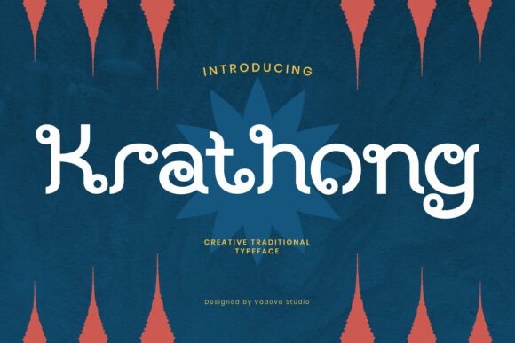 Krathong: A Display Typeface for Culturally Rich Digital Branding
