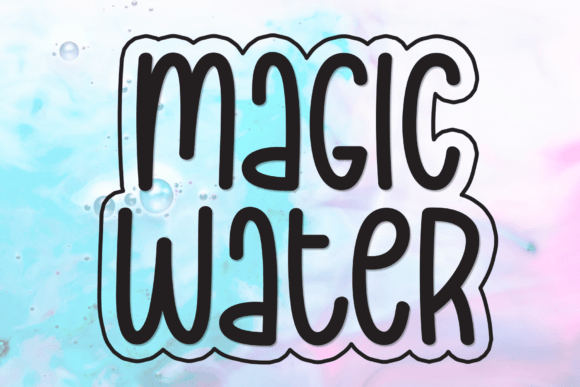 Magic Water: A Friendly Handwritten Display Font for Digital Brands
