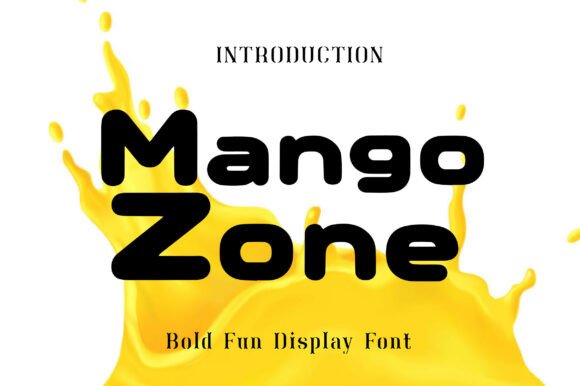 Mango Zone: A Tropical Display Font for Memorable Branding