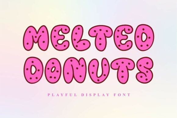 Melted Donuts: A Playful Display Font for Handmade Charm