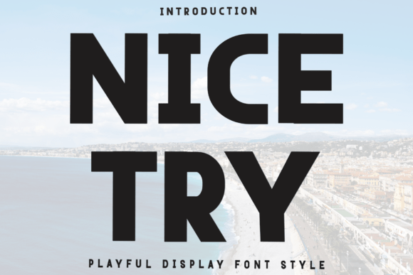 Nice Try: A Festive Display Typeface for Small Business Branding