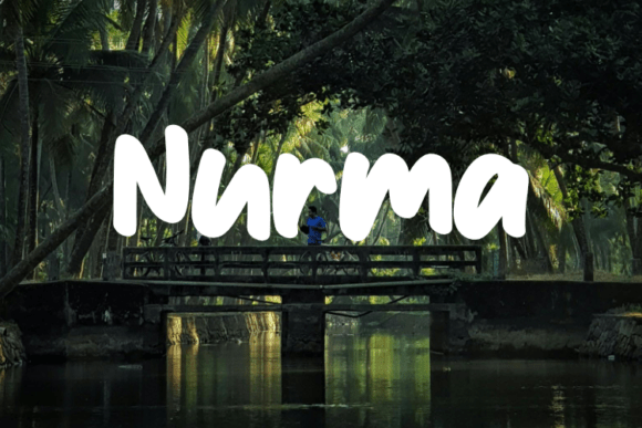 Nurma: A Modern Display Font for Handmade Labels & Printables