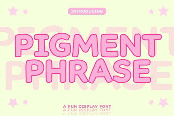 Pigment Phrase: A Vibrant Display Font for Digital Branding