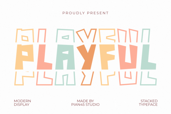 Playful Stacked: A Vibrant Display Font for Digital Branding
