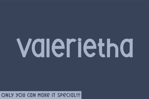 Valerietha: A Handwritten Display Font with Editorial Warmth