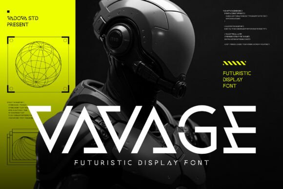 Vavage: A Futuristic Display Font That Commands Attention Online